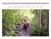 Tablet Screenshot of cheryldeeryoga.com